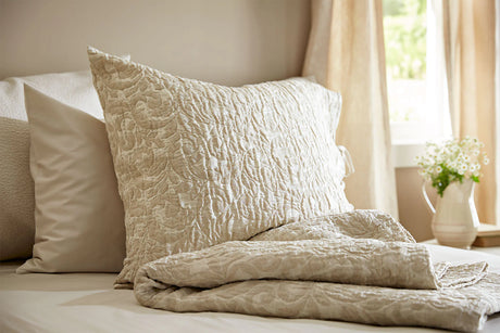 Purists Jasmine Sham and coverlet