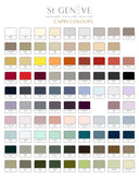 Color swatch chart for St. Geneve Capri Colours with various color samples.