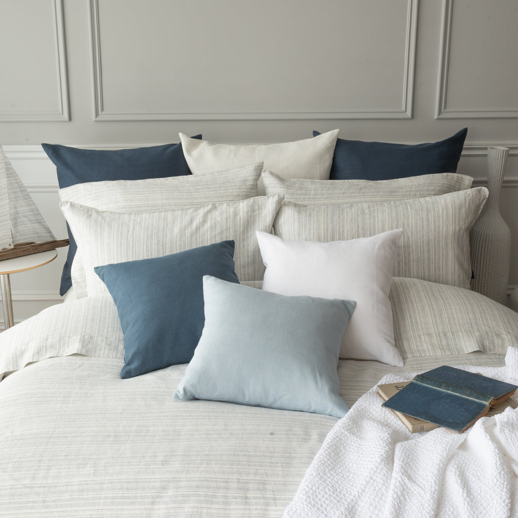 Colette Stripe French Blue Bedding