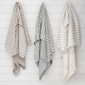 Forte towels shown hanging up (all colour variants)