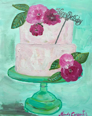 Vintage Cake Card