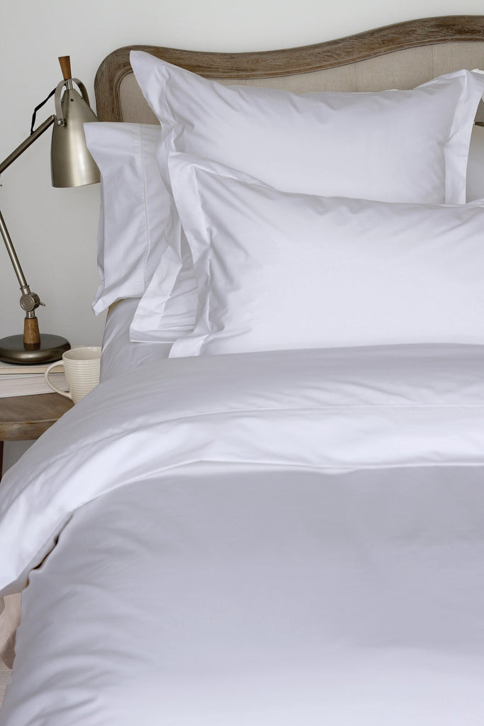 Close up bedding in white colour 