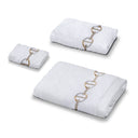 Chaine Embroidered Towels and Bath Mats