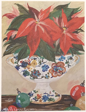 Poinsettia in Tureen Card