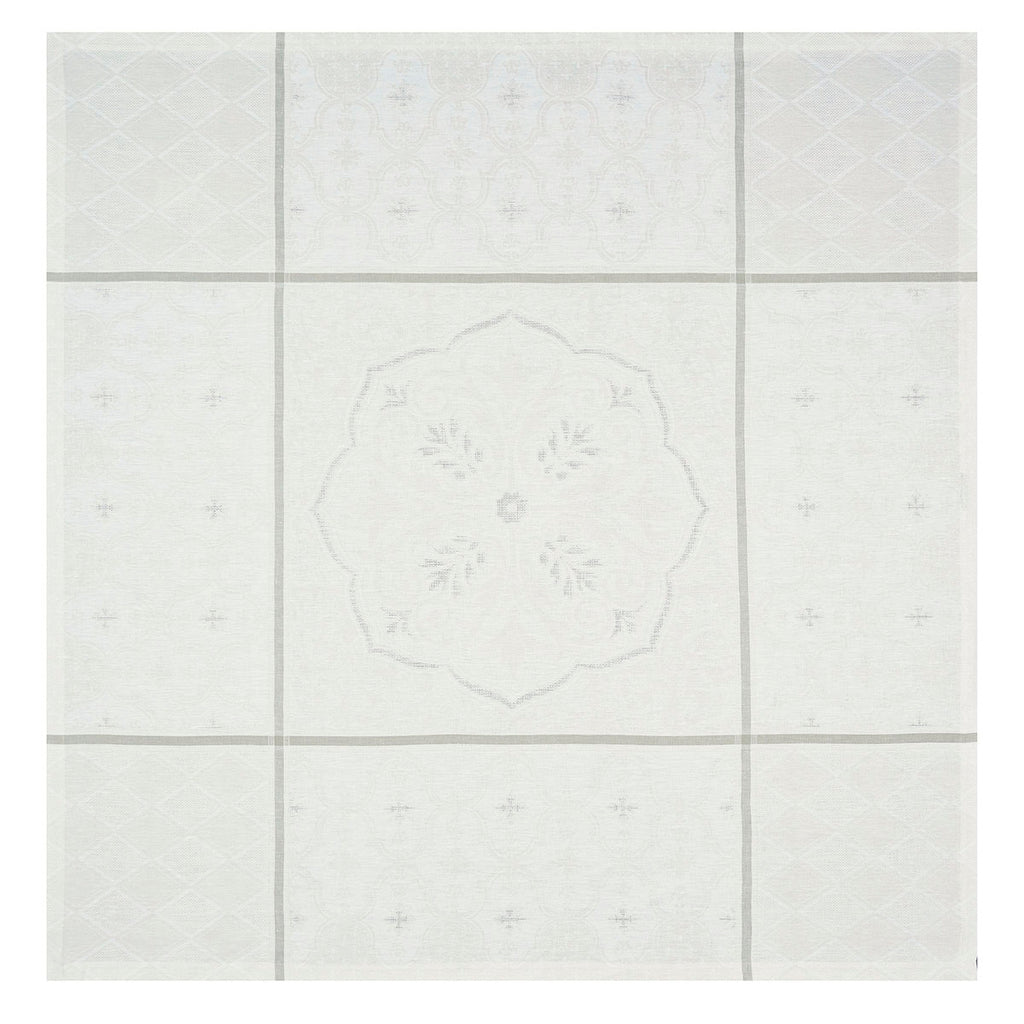 Square Tablecloth Armoiries Off White 