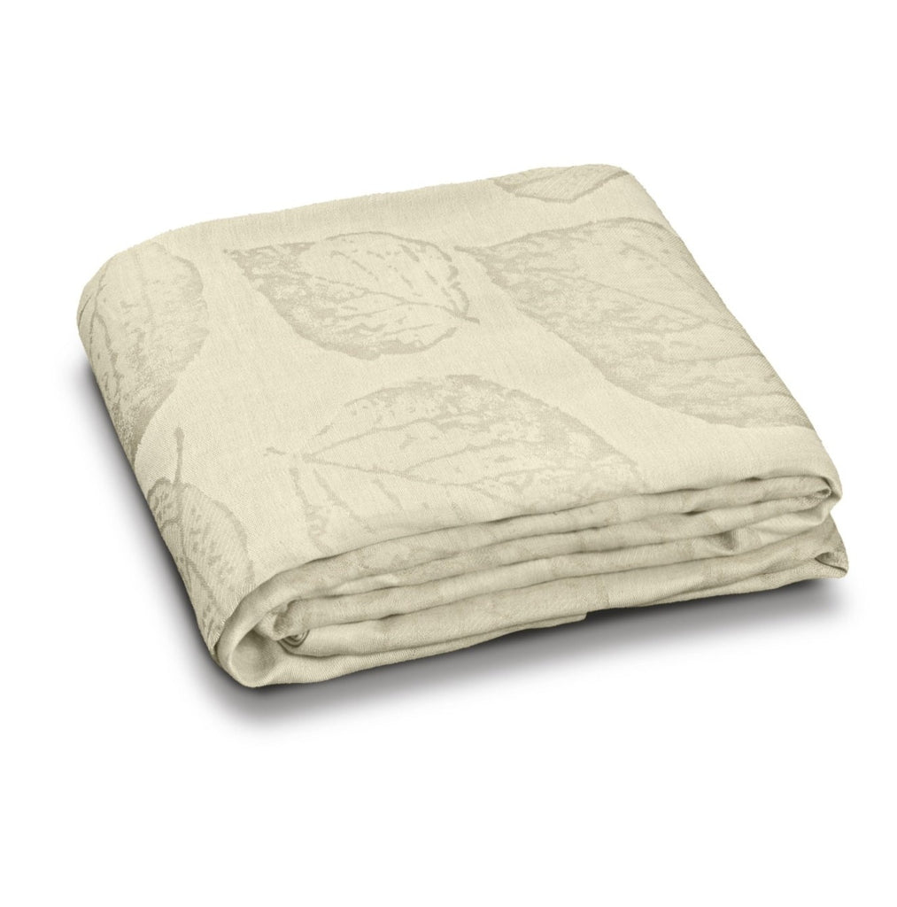 Feuillage Jacquard Duvet Cover in Ivory