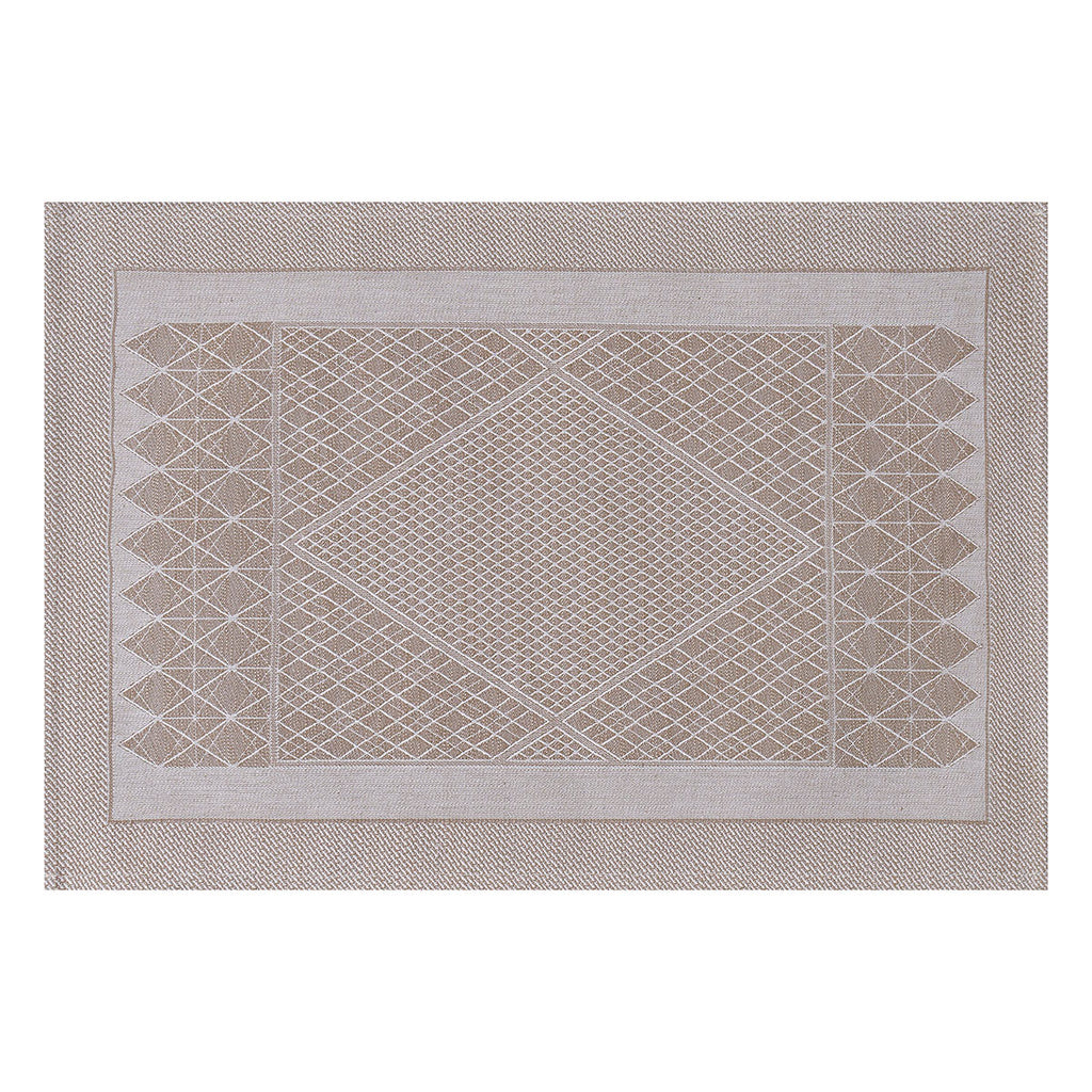 Club Satin Beige Rectangle Placemat 