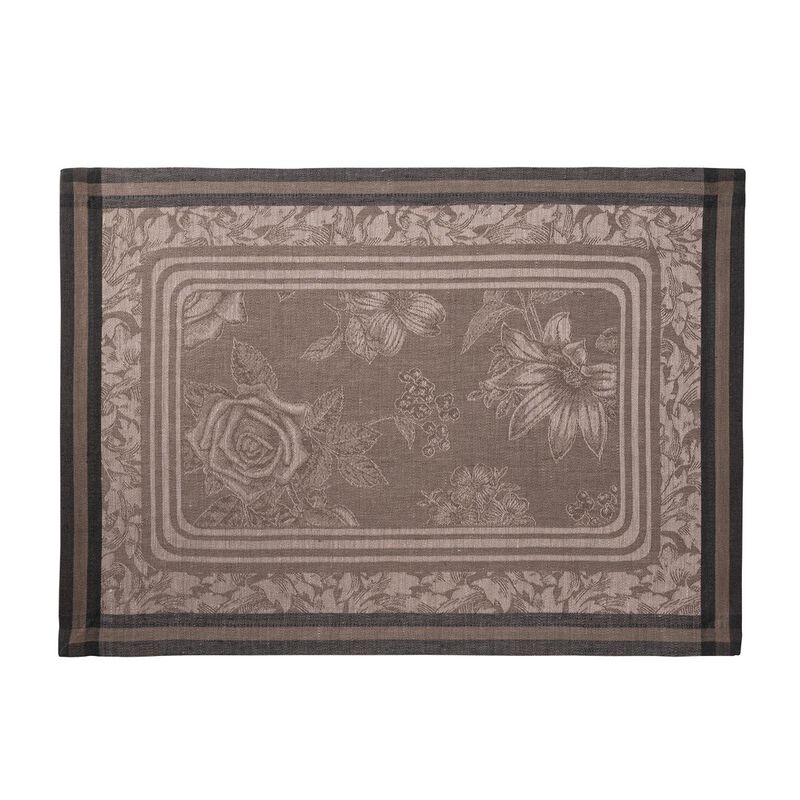 Placemat with flowers in pink (dusty pink)with flowers in pink (dusty pink)