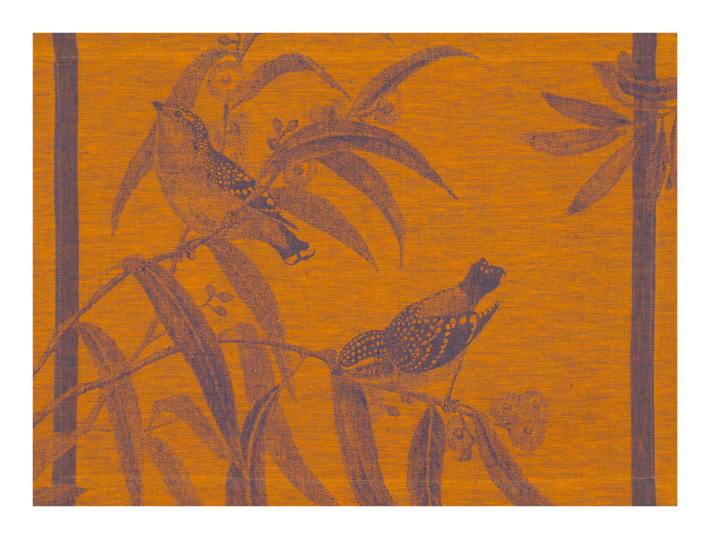 Voliere Blue Orange Rectangle Placemat 