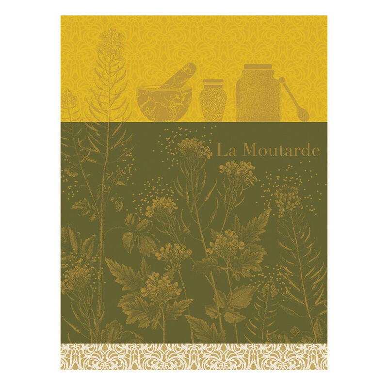Moutarde En Fleur Yellow Tea Towel