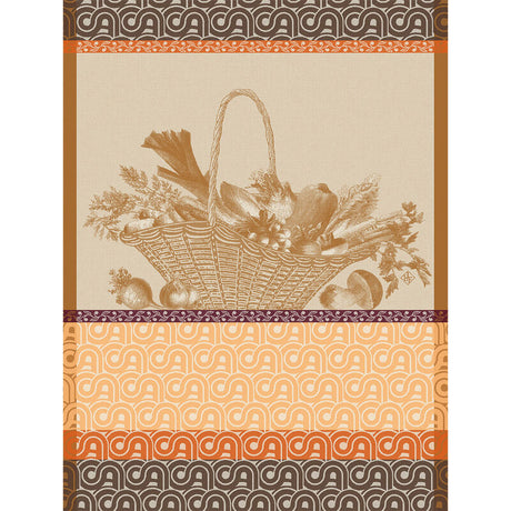 Potager D'Hiver Orange Tea Towel