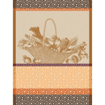 Potager D'Hiver Orange Tea Towel