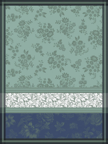 Romance Green Tea Towel