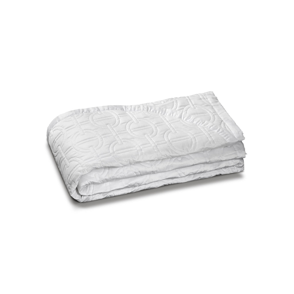 Chaine Quilted Coverlet in White