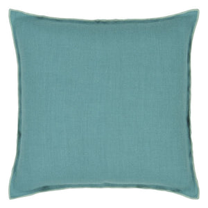 Brera Lino Ocean & Celadon Decorative Pillow
