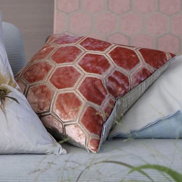 Manipur Coral Decorative Pillow