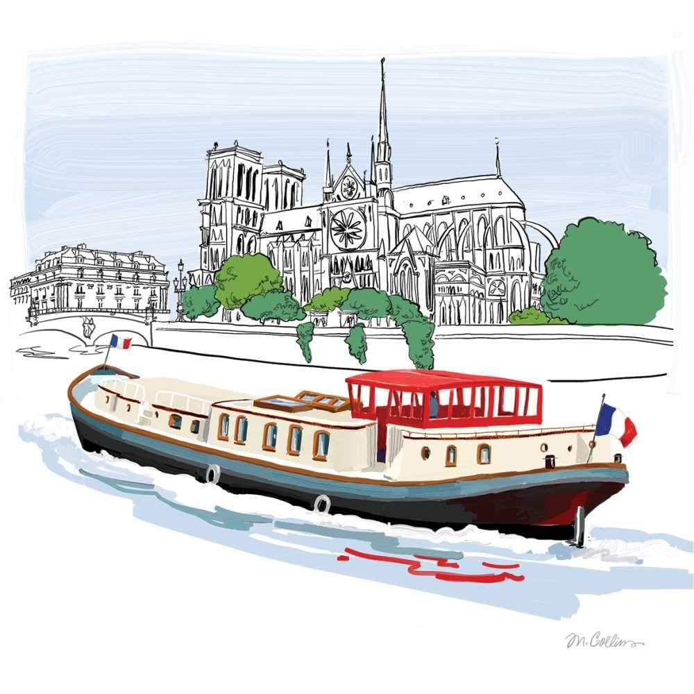 Cocktail Napkin Bateau de Paris