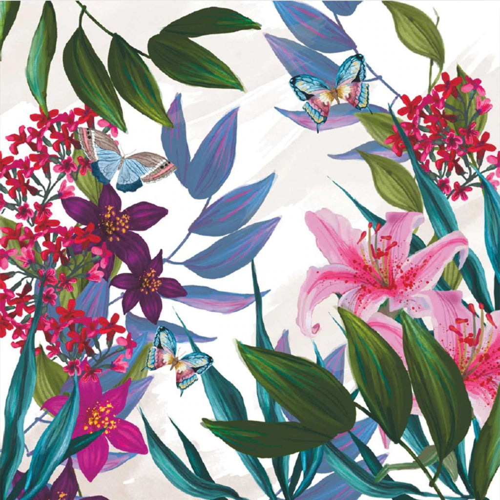 Tropical Lillies Cocktail Paper Napkins