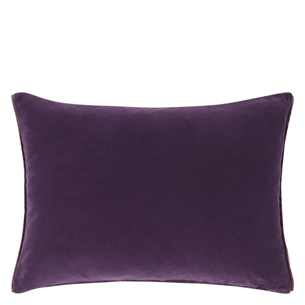 Cassia Aubergine & Magenta Velvet Decorative Pillow
