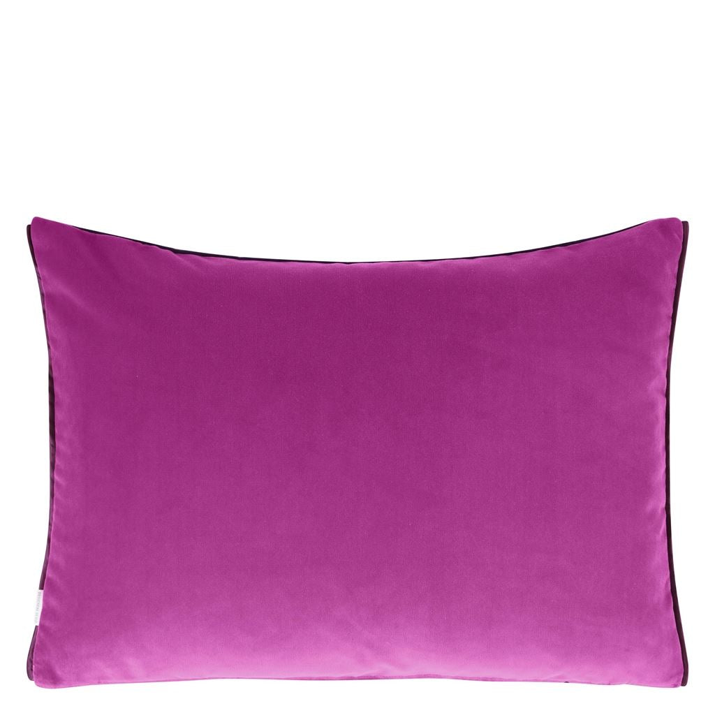 Cassia Aubergine & Magenta Velvet Decorative Pillow
