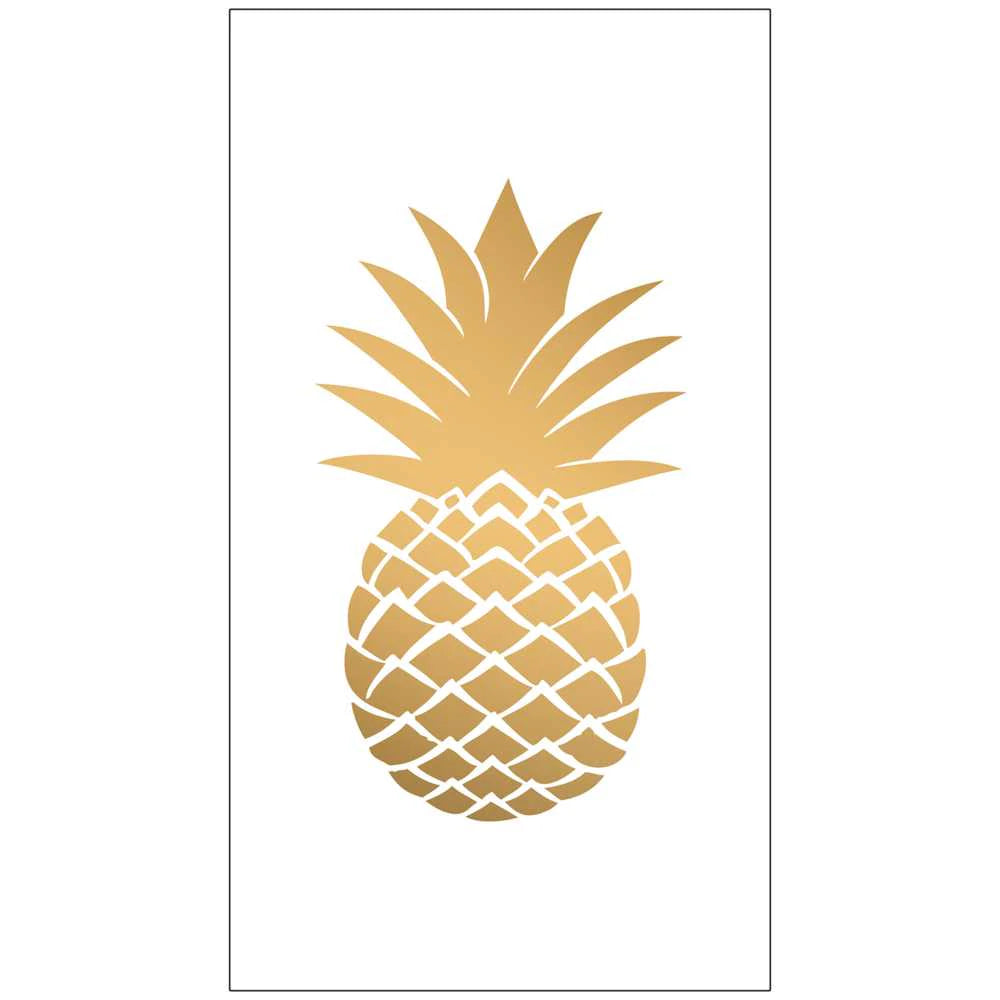Golden Pineapple Guest Towel/Buffet Napkin
