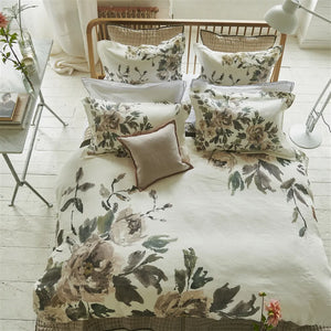 Shanghai Garden Ecru Duvet Covers and Shams
