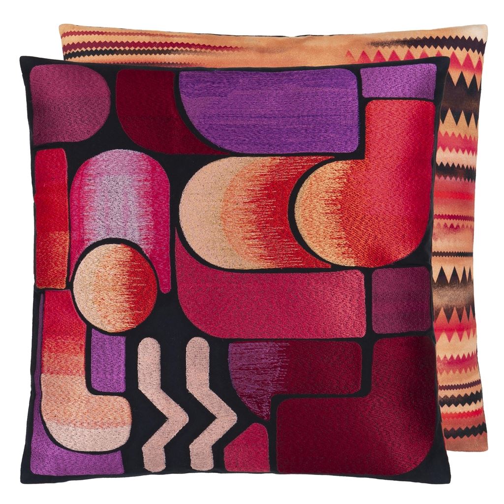 Lacroix Graphe Magenta Decorative Pillow