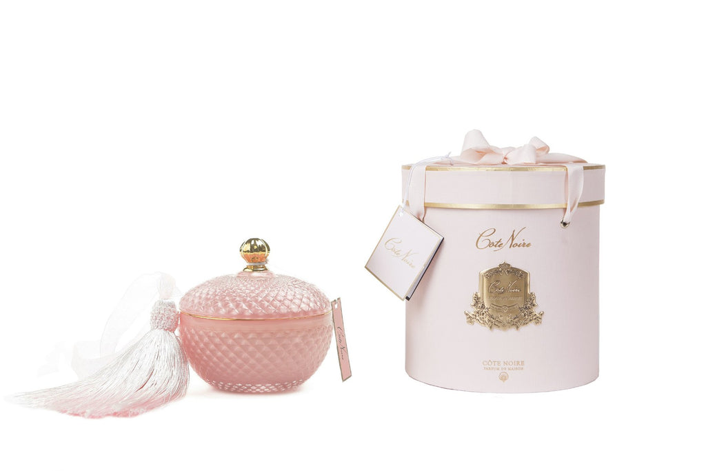 Côte Noire Round Pink Art Deco Candle