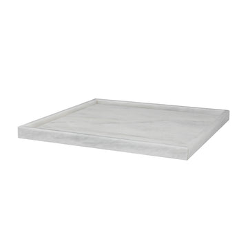 Ambrosia Pearl White 16" square tray