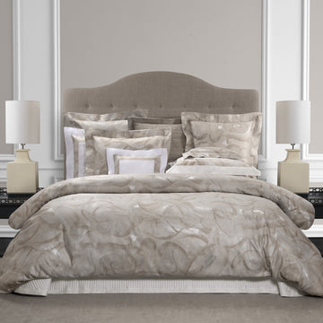 Andromeda Warm Grey Duvet Covers and Shams 