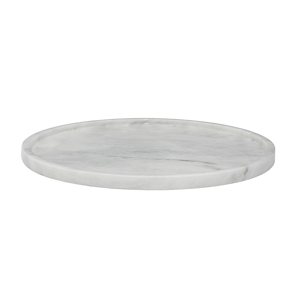 Athena Pearl White 16" round tray