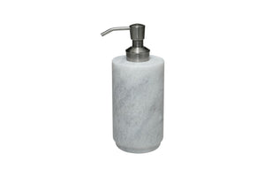 Eris Pearl White Round Soap Dispenser