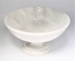 Carpo Pearl White 12" pedestal bowl