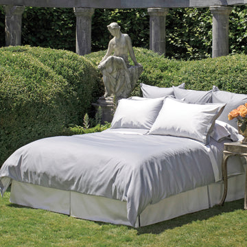 Chambray Bedding shown in Silver