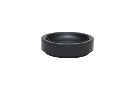 Eris Jet Black round soap dish