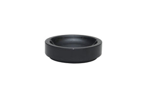 Eris Jet Black round soap dish