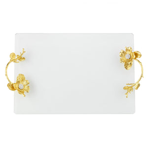Gold Botanica Glass Tray