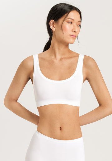 Touch Feeling Crop Top - White