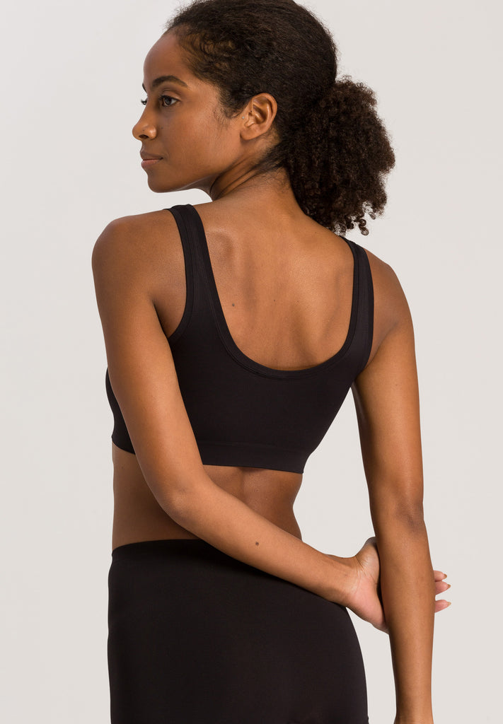 Touch Feeling Crop Top - Black