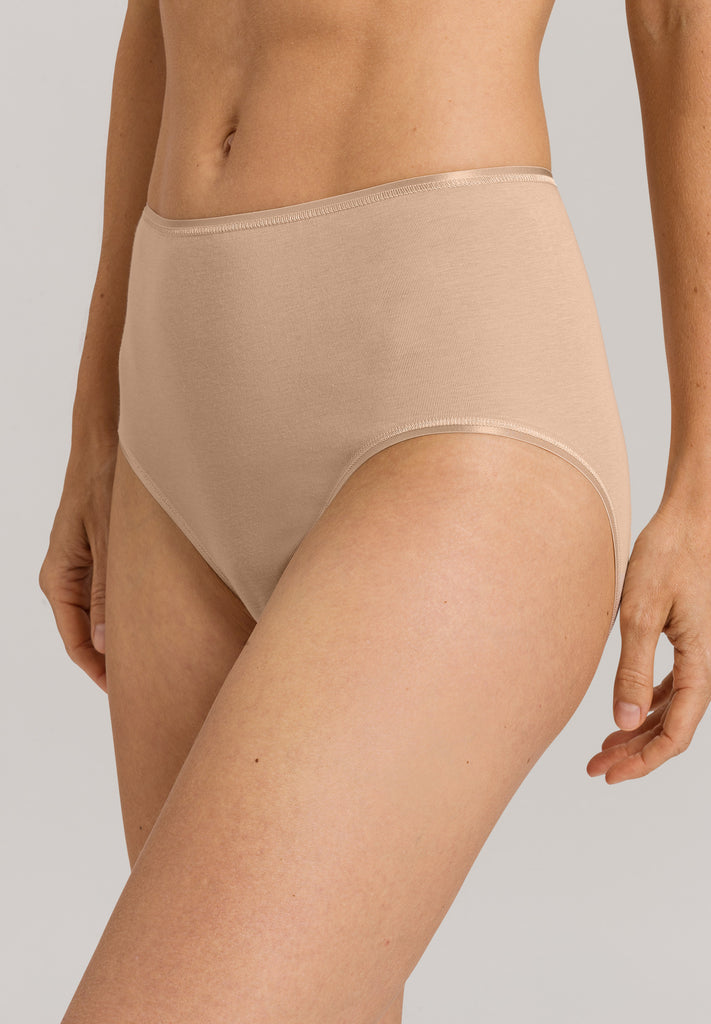 Cotton Seamless Maxi Brief Beige