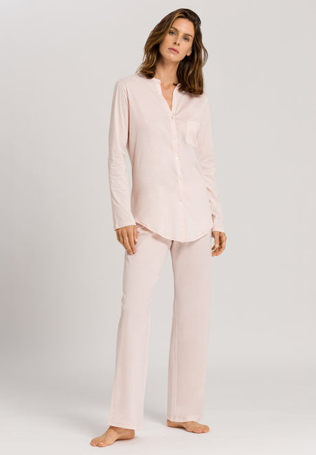 Cotton Deluxe Long Sleeve Pajama - Crystal Pink