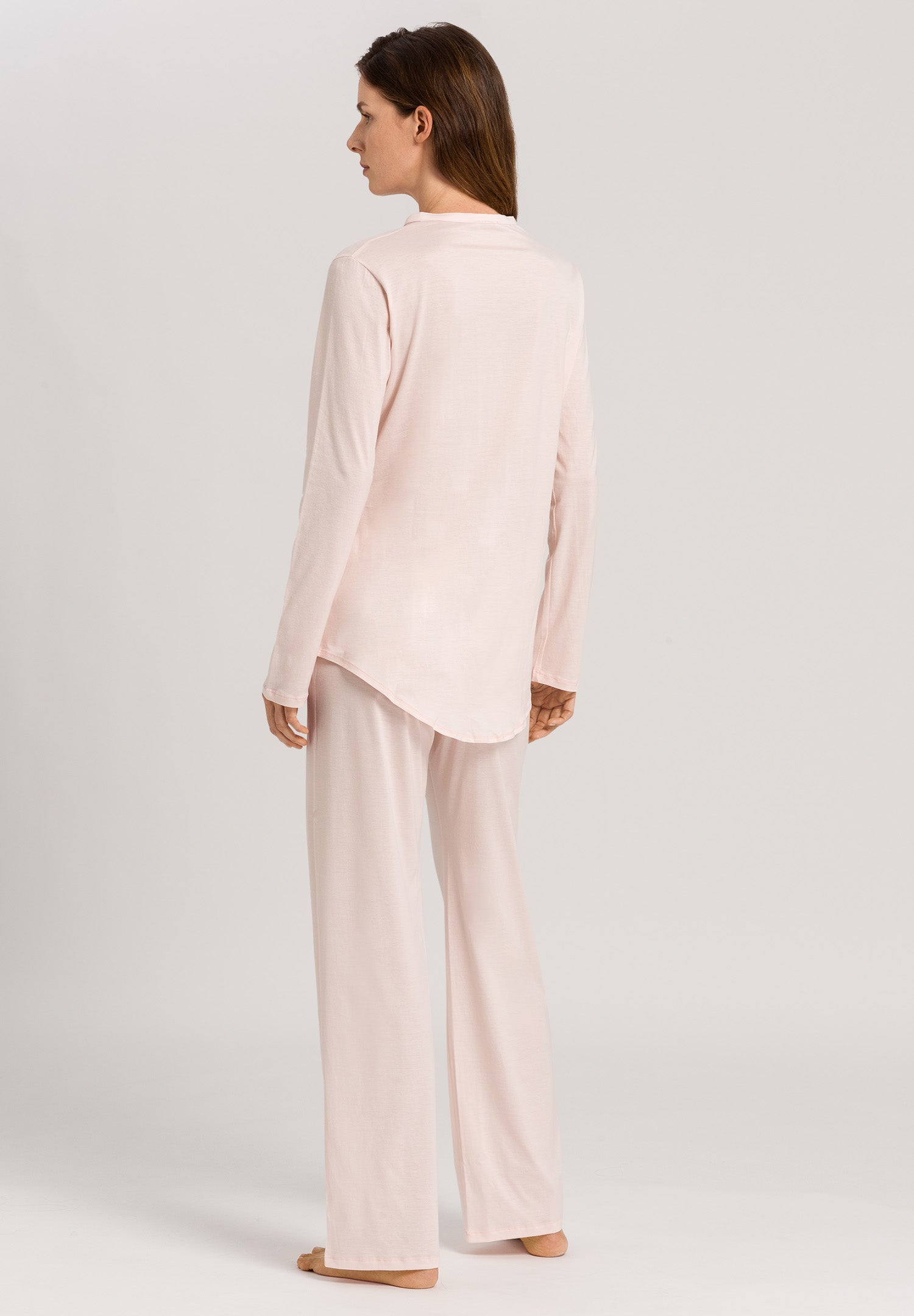 Cotton Deluxe Long Sleeve Pajama - Crystal Pink