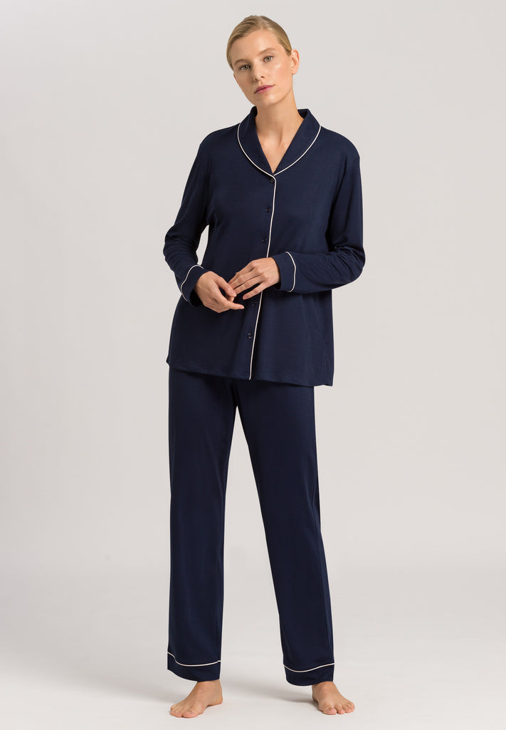 Natural Comfort Long Sleeve Pajama - Deep Navy