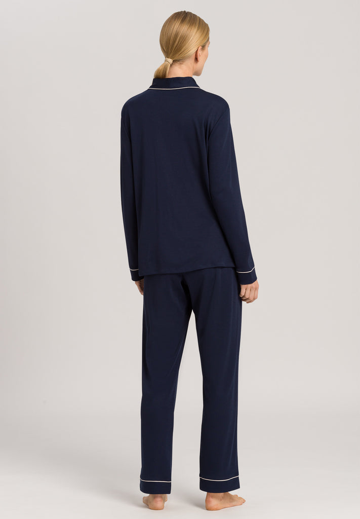 Natural Comfort Long Sleeve Pajama - Deep Navy