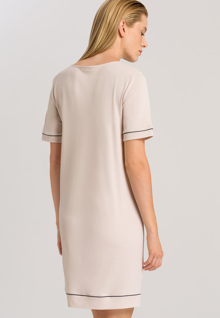 Natural Comfort Short Sleeve Nightdress - Almond