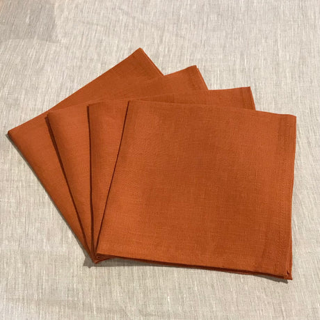 Tiziano napkins - colour Pumpkin