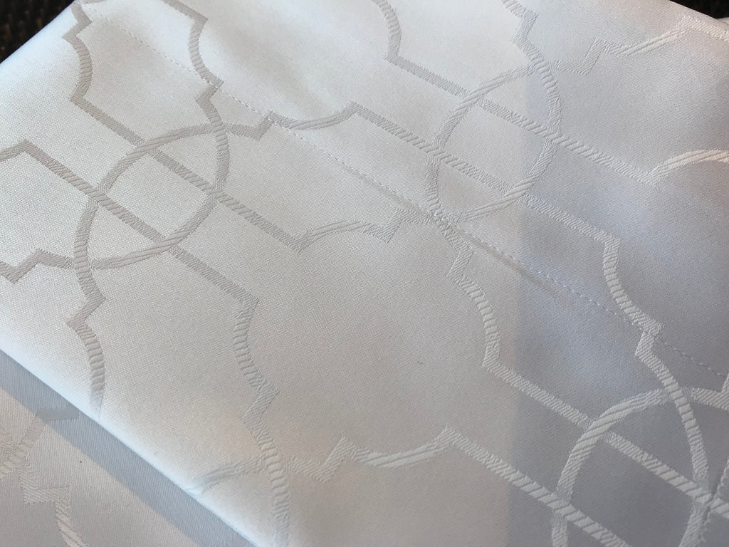 Fretwork Jacquard King Duvet Cover and Shams Set