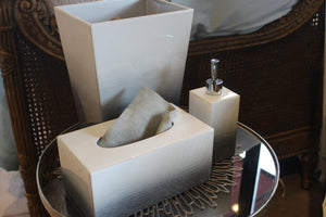 Ombré Grey/ Silver Long Tissue Holder