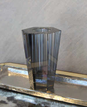 Rita Crystal Vase - Smoke
