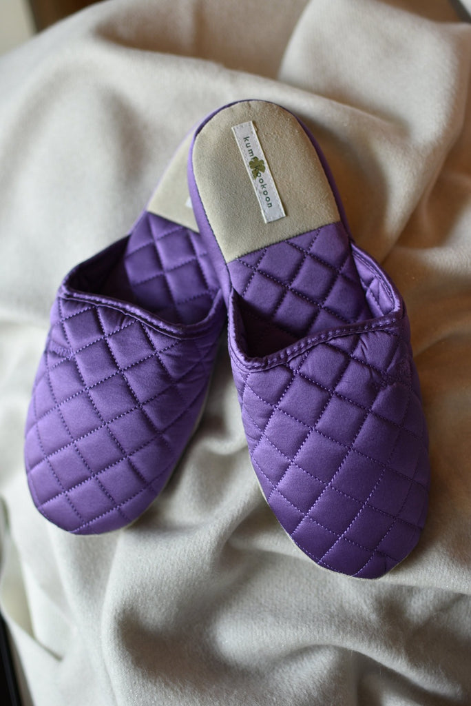 Iris Silk Slippers